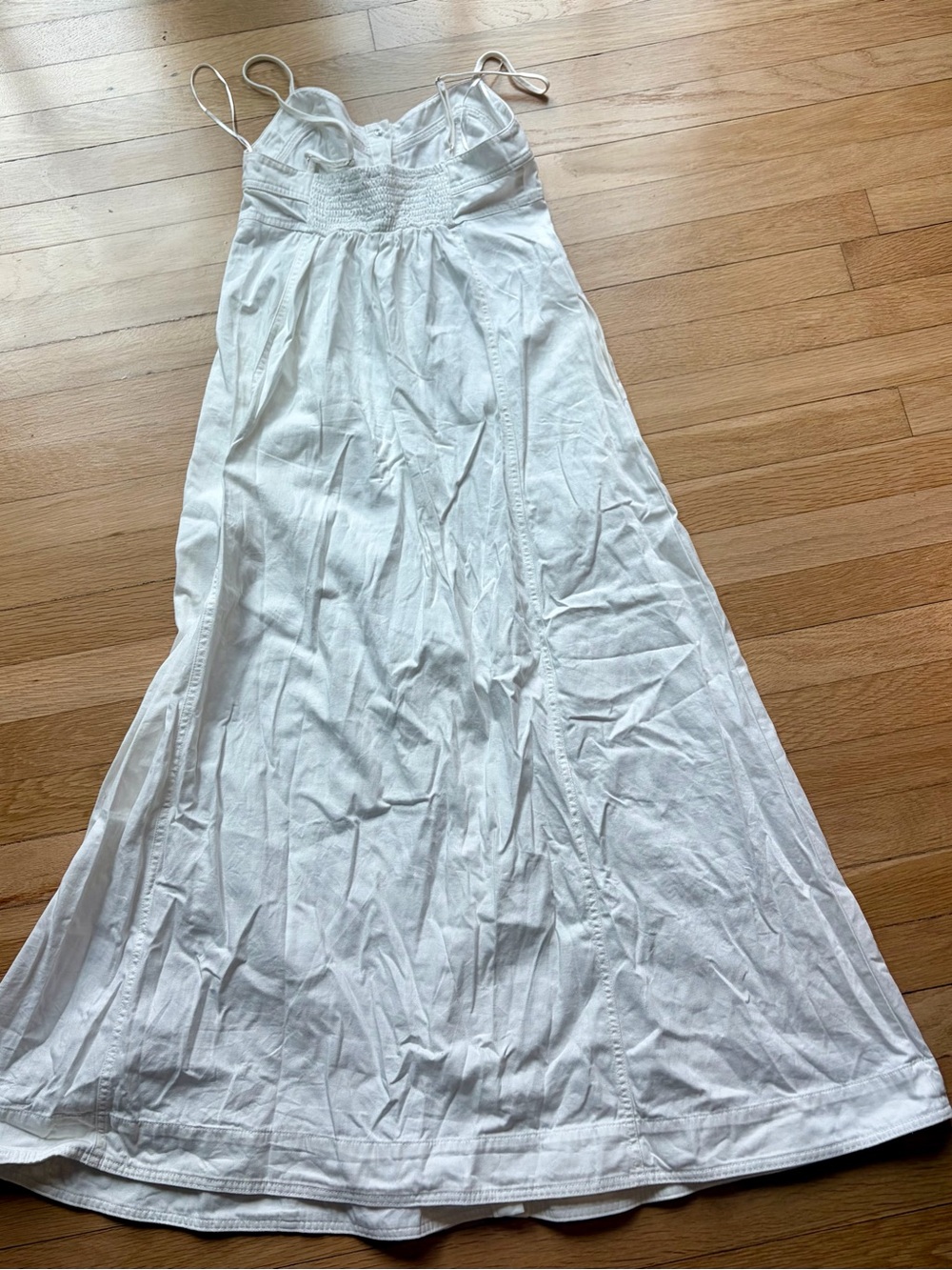 Free People Just Jill Ivory Button Front Maxi Dress Size S - Picture 7 of 8